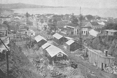 Obras do Viaduto Otávio Rocha em 1930<!-- NICAID(15276236) -->