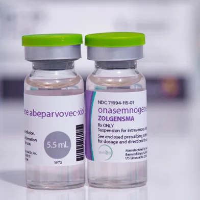Calgary, Alberta. Canada. Jan 27, 2021. The most expensive medication in the world. Onasemnogene Abeparvovec-Xioi Zolgensma, sold under the brand name Zolgensma, is a gene therapy medication used to treat spinal muscular atrophy. Foto: oasisamuel / stock.adobe.comFonte: 408920541<!-- NICAID(15289163) -->