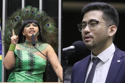 A Polícia Legislativa precisou intervir após bate-boca entre os deputados federais Célia Xakriabá (PSOL-MG) e Kim Kataguiri (União-SP) durante a votação que aprovou a nova Lei Geral do Licenciamento Ambiental na madrugada desta quinta-feira (17).<!-- NICAID(16082185) -->