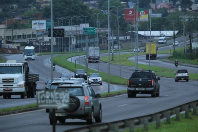 PORTO ALEGRE, RS, BRASIL, 02/10/2024- Perigos para os pedestres que caminham na RS-239. Foto: Ronaldo Bernardi / Agencia RBS<!-- NICAID(15880887) -->