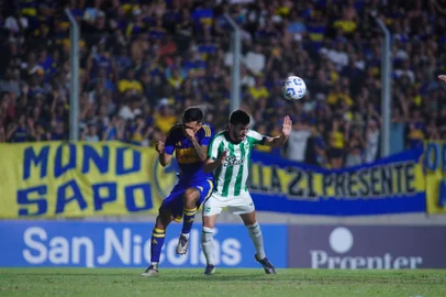 Juventude enfrenta o Boca Juniors, em amistoso nesta quarta-feira (15), no Estádio San Nicolás, na Argentina. Na foto, atacante Taliari.<!-- NICAID(15954455) -->