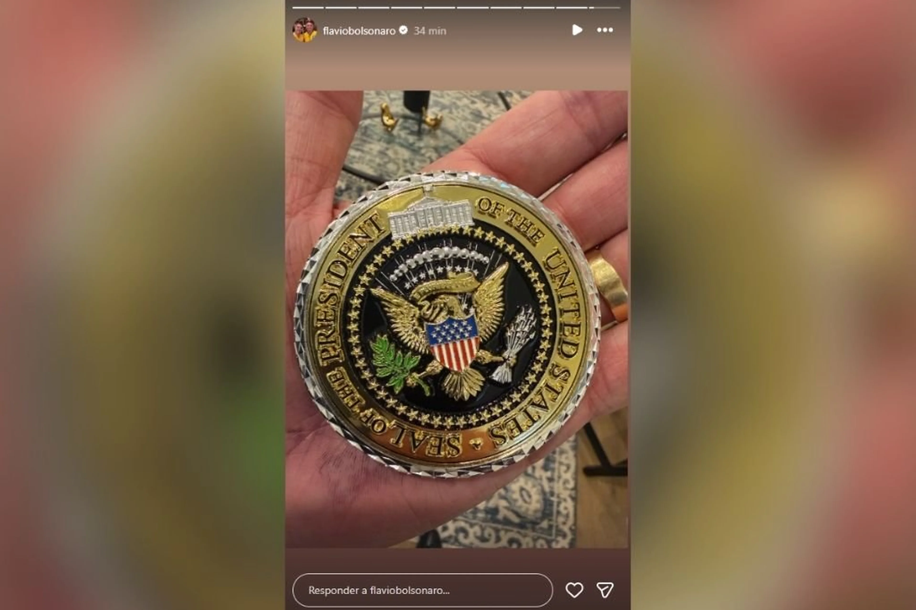 Reprodução/@flaviobolsonaro / Instagram