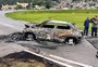 Incêndios criminosos em veículos bloqueiam BR-101 e outros 15 pontos da Grande Florianópolis; uma pessoa morre