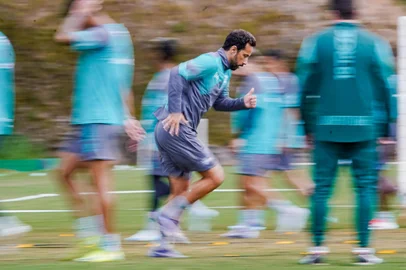 Treinamento do Juventude na semana de estreia no Brasileirão. Na foto, Nenê.<!-- NICAID(16004659) -->