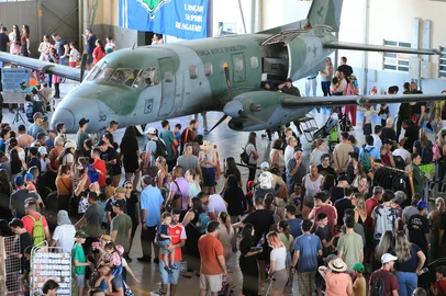 CANOAS,RS,BRASIL, 11-10-2025: Comemoração referente ao "Dia das Crianças" na Base Aérea de Canoas. Foto: Ronaldo Bernardi/Agência RBS<!-- NICAID(16144127) -->