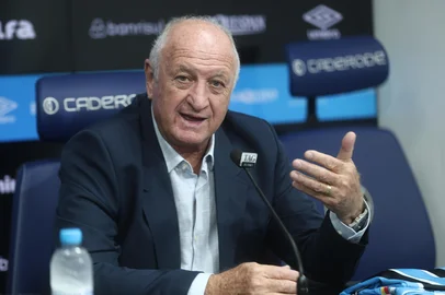 Jonathan Heckler / Agencia RBS Porto alegre, RS, Brasil - Apresentação de Felipão no Grêmio. Foto: Jonathan Heckler / Agencia RBS<!-- NICAID(16026514) -->