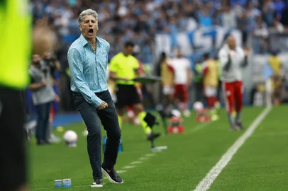 PORTO ALEGRE, RS, BRASIL, 11-10-2026: Grêmio vs Internacional, clássico GreNal nº455, pelo Campeonato Brasileiro Série A 2026. O jogo ocorre na Arena, em Porto Alegre. Foto: Jeff Botega/Grupo RBSIndexador: jeff botega<!-- NICAID(16385334) -->