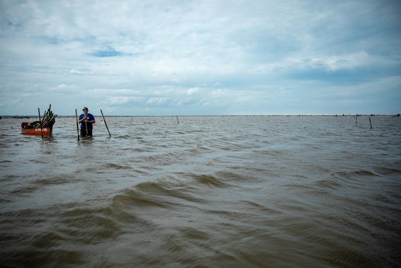 TAVARES, RS, BRASIL, 08.01.2024: água retoma a Lagoa do Peixe após 2 anos de estiagem durante o verão. Foto: Camila Hermes/Agencia RBS<!-- NICAID(15645333) -->