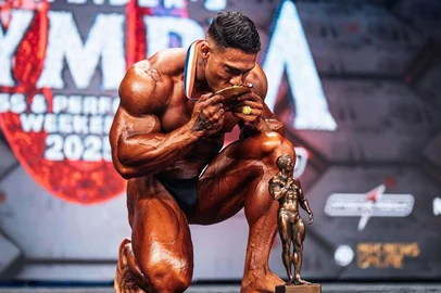 LAS VEGAS, NEVADA, ESTADOS UNIDOS, 12-10-2025: Ramon Dino vence o Mr. Olympia. Foto: Ramon Dino @ramondinopro/Instagram/Reprodução<!-- NICAID(16144444) -->