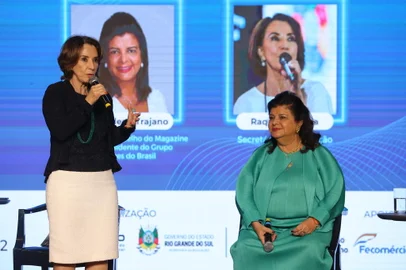 Luiza Trajano e a secretária Raquel Teixeira participam do primeiro dia de seminário sobre educação profissional no RS<!-- NICAID(15260092) -->