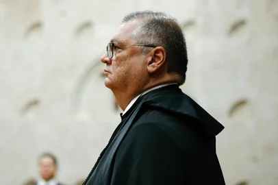Cerimônia de posse do Senhor Ministro Edson Fachin e do Senhor Ministro Alexandre de Moraes como Presidente e Vice-Presidente do Supremo Tribunal Federal e do Conselho Nacional de Justiça. Ministro Flávio Dino<!-- NICAID(16136443) -->