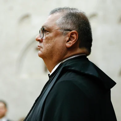 Cerimônia de posse do Senhor Ministro Edson Fachin e do Senhor Ministro Alexandre de Moraes como Presidente e Vice-Presidente do Supremo Tribunal Federal e do Conselho Nacional de Justiça. Ministro Flávio Dino<!-- NICAID(16136443) -->