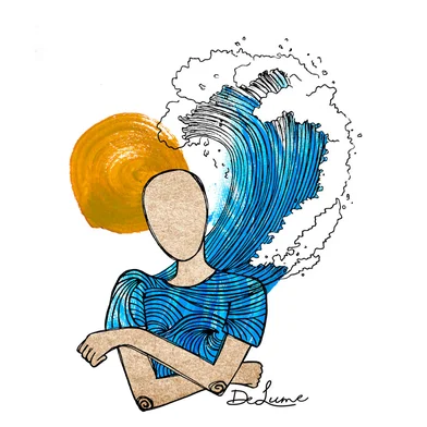 Ilustração de Deise Lume para a crônica "Tsunami", de Pedro Guerra, a ser publicada na edição dos dias 14 e 15 de junho, no caderno Almanaque.<!-- NICAID(16058053) -->