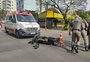 Jovem fica ferido em acidente entre carro e motocicleta na área central de Caxias