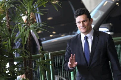 Sérgio Moro fala à imprensa no CCBB, em Brasília<!-- NICAID(13860404) -->