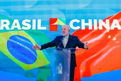 14.05.2025 - Presidente da República, Luiz Inácio Lula da Silva, durante coletiva de imprensa. Pequim - China.<!-- NICAID(16037203) -->