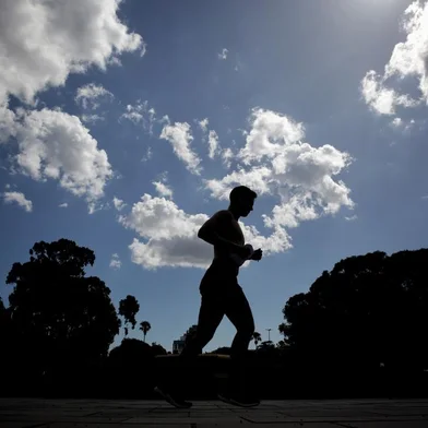 Porto Alegre, RS, Brasil, 05-01-2023: Redenção (Parque Farroupilha). Porto Alegre tem tarde de calor, com temperaturas de calor acima dos 30 graus. Foto: Mateus Bruxel / Agência RBSIndexador: Mateus Bruxel<!-- NICAID(15313338) -->