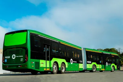 Modelo Attivi Express da Marcopolo entregue ao Consórcio BRT de Goiânia.<!-- NICAID(16109439) -->