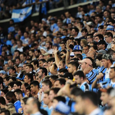 PORTO ALEGRE, RS, 21.02.2018. Grêmio enfrenta o Independiente na Arena no jogo de volta da Recopa Sul-Americana em Porto Alegre.Na foto: torcida do Grêmio.Foto: André Ávila/Agência RBS<!-- NICAID(13424879) -->