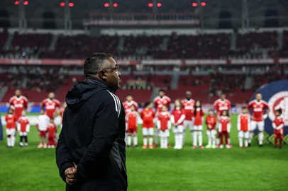 PORTO ALEGRE, RS, BRASIL, 03-08-2025: INTER X SÃO PAULO, Internacional entra em campo para encarar o São Paulo pela 18ª rodada do Brasileirão. Foto: Duda Fortes/Agencia RBS<!-- NICAID(16093740) -->