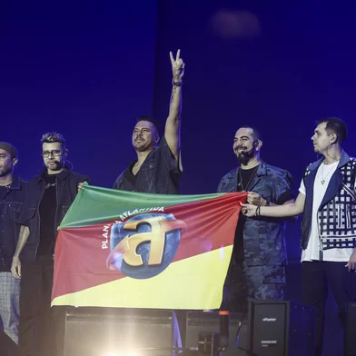 ATLÂNTIDA, RS, BRASIL - 2025.02.01 - Show de Sorriso Maroto, durante a segunda noite do Planeta Atlântida 2025. (Foto: André Ávila/ Agência RBS)Indexador: Andre Avila<!-- NICAID(15967254) -->