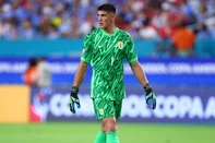 MIAMI GARDENS, FLORIDA - JUNE 23: Sergio Rochet of Uruguay looks on during the CONMEBOL Copa America 2024 Group C match between Uruguay and Panama at Hard Rock Stadium on June 23, 2024 in Miami Gardens, Florida.   Megan Briggs/Getty Images/AFP (Photo by Megan Briggs / GETTY IMAGES NORTH AMERICA / Getty Images via AFP)<!-- NICAID(15799650) -->