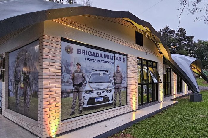 Módulo da 1ª Cia no Parque dos Macaquinhos, em Caxias. Essa é a chamada base fixa da BM