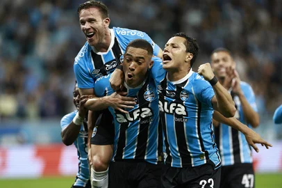 PORTO ALEGRE, RS, BRASIL, 25-11-2025: Grêmio vs Palmeiras, pelo Campeonato Brasileiro Série A 2025, na Arena. Foto: Jeff Botega/Agência RBSIndexador: jeff botega<!-- NICAID(16174521) -->