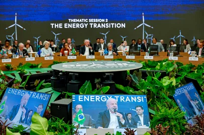 Ricardo Stuckert / Presidência da República/Divulgação Presidente da República, Luiz Inácio Lula da Silva, durante a Segunda Sessão Temática da Mesa Redonda de LÃderes: âTransição Energéticaâ. Mesa Redonda de LÃderes â Parque da Cidade â Belém (PA)Foto: Ricardo Stuckert / PR<!-- NICAID(16163386) -->