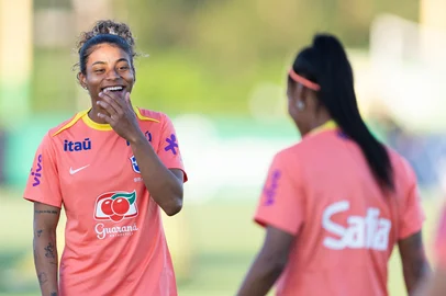 Seleção Brasileira Feminina em preparação para a disputa da Fifa Series em Cuiabá.<!-- NICAID(16261154) -->