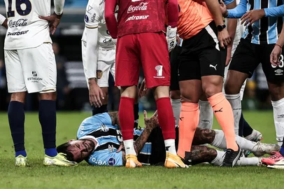 Porto Alegre, RS, Brasil, 29/05/2025 - Grêmio vs Sportivo Luqueño-PAR, na Arena, pela Sul-Americana 2025 - Foto: Duda Fortes/Agência RBS<!-- NICAID(16048691) -->