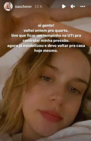 Instagram @isascherer / Reprodução