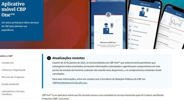 CBP One / Reprodução