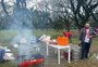 Torcedores do Inter chegam 10 horas antes do jogo ao Beira-Rio e projetam “levar churrasco ao Maracanã na final” 