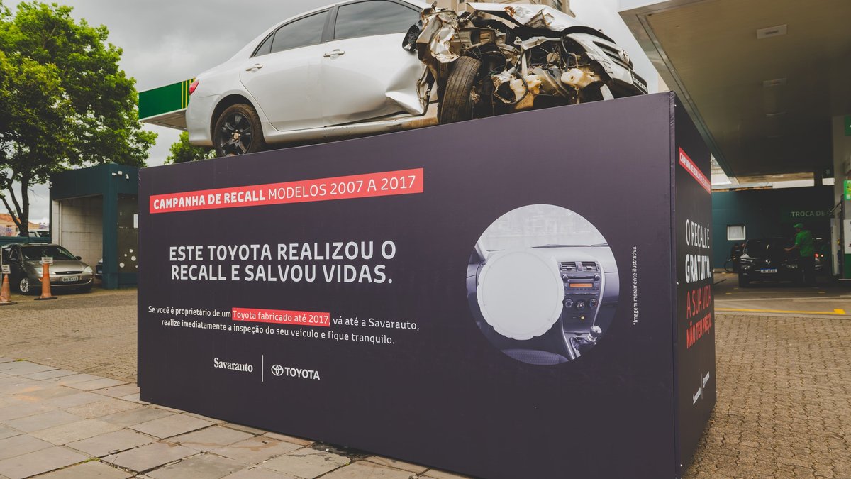 Recall da Toyota tem campanha de alerta da Savarauto no RS