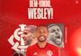 Inter anuncia a contratação de Wesley, atacante que estava no Cruzeiro