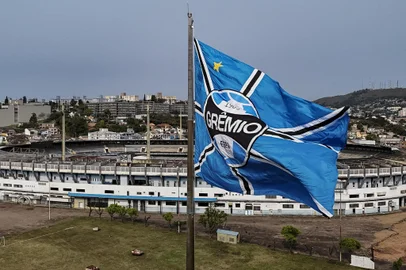 Porto Alegre, Rs, Brasil, 19.09.24: Antigo Olímpico sendo preparado  para celebrar os 121 anos com sua torcida. Fotos: Duda Fortes/Agencia RBS<!-- NICAID(15870718) -->
