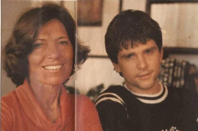 Marcelo Rubens Paiva e a mãe, Eunice Paiva<!-- NICAID(15916122) -->