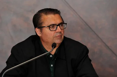 CAXIAS DO SUL, RS, BRASIL, 19/10/2022. Apresentação do novo diretor-executivo de futebol do Juventude, Júnior Chávare. (Neimar De Cesero/Agencia RBS)<!-- NICAID(15240156) -->