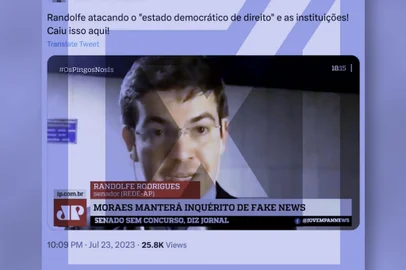 Está fora de contexto o trecho de uma entrevista do senador Randolfe Rodrigues (Rede-AP) publicada no Twitter. A declaração do parlamentar é de 2019. Na época, Rodrigues criticou os ministros do Supremo Tribunal Federal (STF) e afirmou que ele e outros senadores iriam entrar com um pedido de impeachment contra Dias Toffoli e Alexandre de Moraes após a instauração do Inquérito das Fake News e a execução de medidas judiciais sem a participação do Ministério Público. Em entrevista ao Estadão Verifica em 2022, Randolfe esclareceu que na época da gravação do vídeo havia controvérsia do ponto de vista jurídico sobre a legalidade da instauração do inquérito e que, atualmente, acredita que a medida foi acertada.<!-- NICAID(15493998) -->