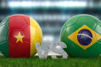 Brasil x Camarões. Foto: Julydfg / stock.adobe.comIndexador: Yuliyan VelchevFonte: 532871953<!-- NICAID(15283628) -->