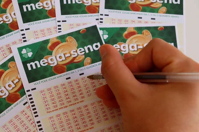 Salvador, Brazil - December 24, 2025: Mega Sena tickets. Brazilian Caixa Lottery. Foto: Blossom Stock Studio / stock.adobe.comFonte: 1855021829<!-- NICAID(16213053) -->