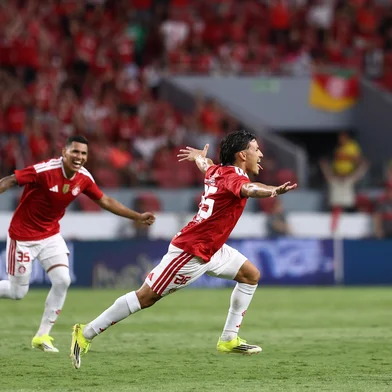 PORTO ALEGRE, RS, BRASIL, 08-02-2026: Internacional x São Luiz, jogo válido pelas quartas de final do Gauchão 2026, no Estádio Beira-Rio. Foto: Bruno Todeschini/Agência RBSIndexador: Bruno Todeschini<!-- NICAID(16221300) -->