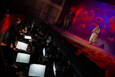 Ópera La Bohème, da Ospa, no Theatro São Pedro.<!-- NICAID(15838124) -->