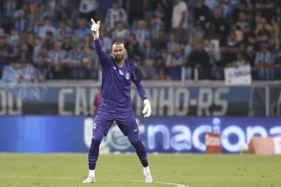 PORTO ALEGRE, RS, BRASIL, 21-04-2026: Grêmio x Confiança-SE, partida de ida da quinta fase da Copa do Brasil. O jogo será na Arena, em Porto Alegre. Foto: Bruno Todeschini/Agência RBSIndexador: Bruno Todeschini<!-- NICAID(16270527) -->
