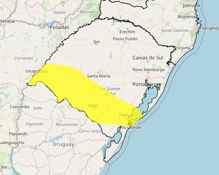 Instituto Nacional de Meteorologia (Inmet) / Reprodução Instituto Nacional de Meteorologia (Inmet) / Reprodução