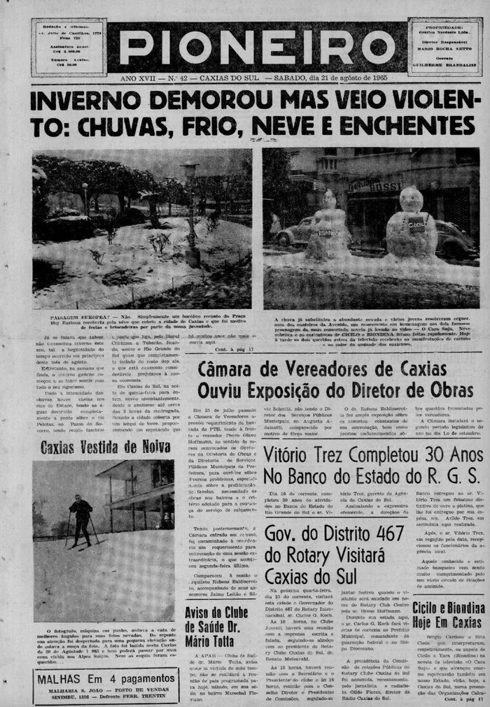 Jornal Pioneiro / reprodução