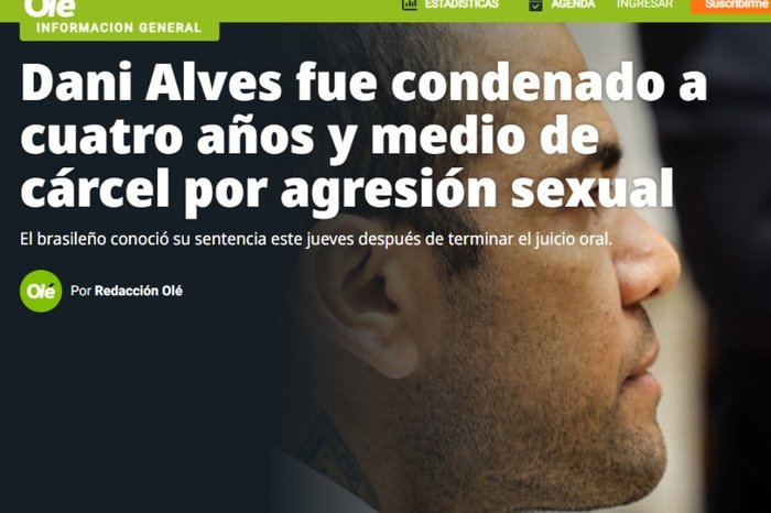 www.ole.com.ar/ / Reprodução