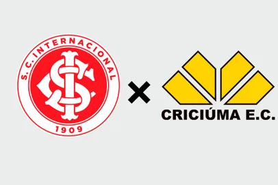 Inter x Criciúma escudos