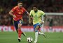 Em jogo de três pênaltis, Brasil empata com a Espanha no Santiago Bernabéu